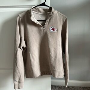 Chiefs Quarter Zip Crew Neck